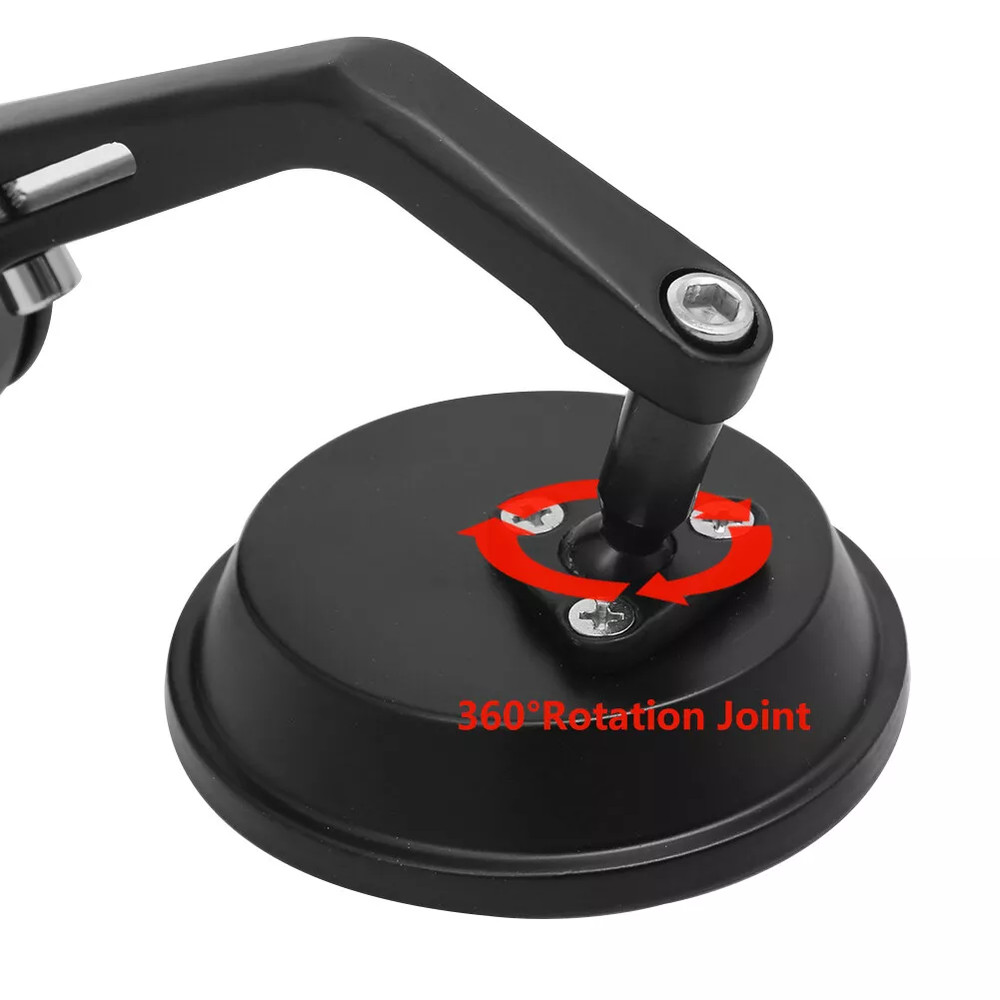 For GT 650 Interceptor 650 Motorcycle CNC Black 7/8" Handle Bar End Mirrors