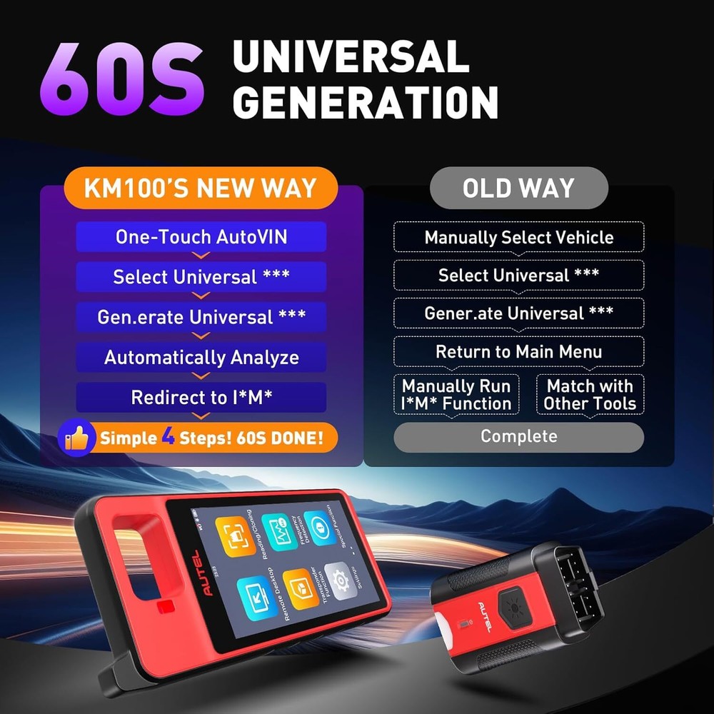 2025 Autel MaxiIM KM100 Key FOB PROGRAMMING Tool 60s Key Generation IMMObilizer