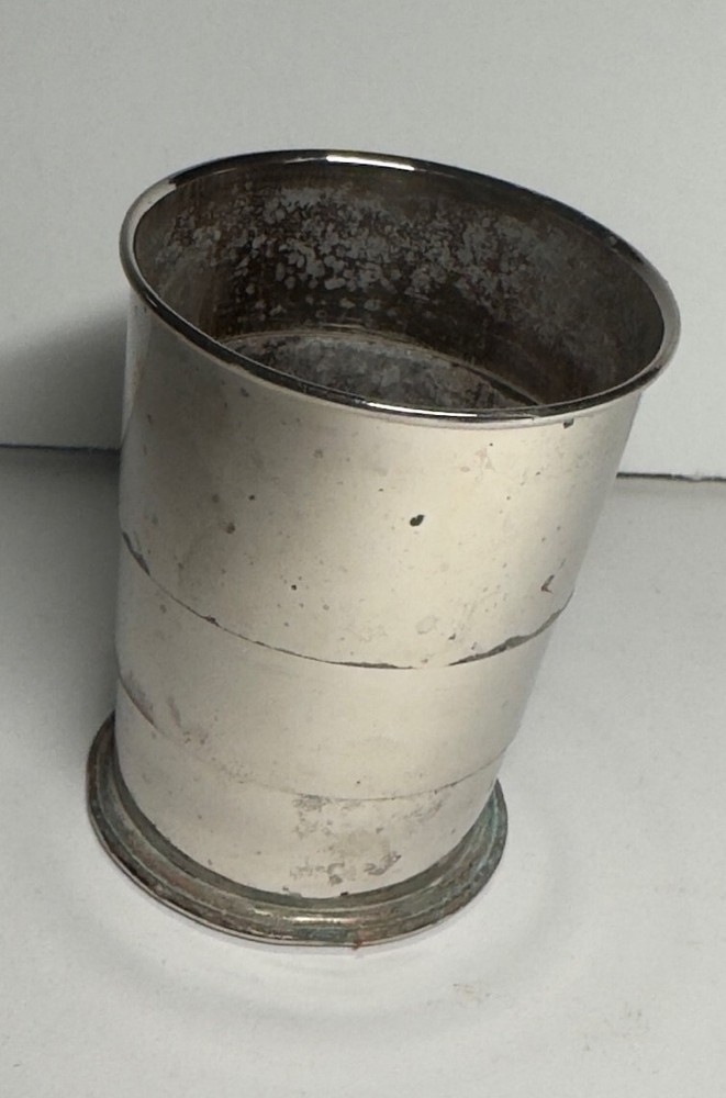 Vintage Occupied Germany Collapsible Cup Complete with Leather Case