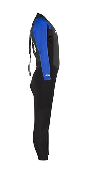 Hyperflex Unisex 3/2 Access Full Wetsuit, Kids Size 6 - Black / Blue - Back Zip