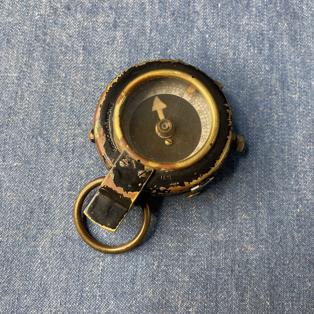 WWI Engineer Corps Pocket Compass 1918 C-E 47619