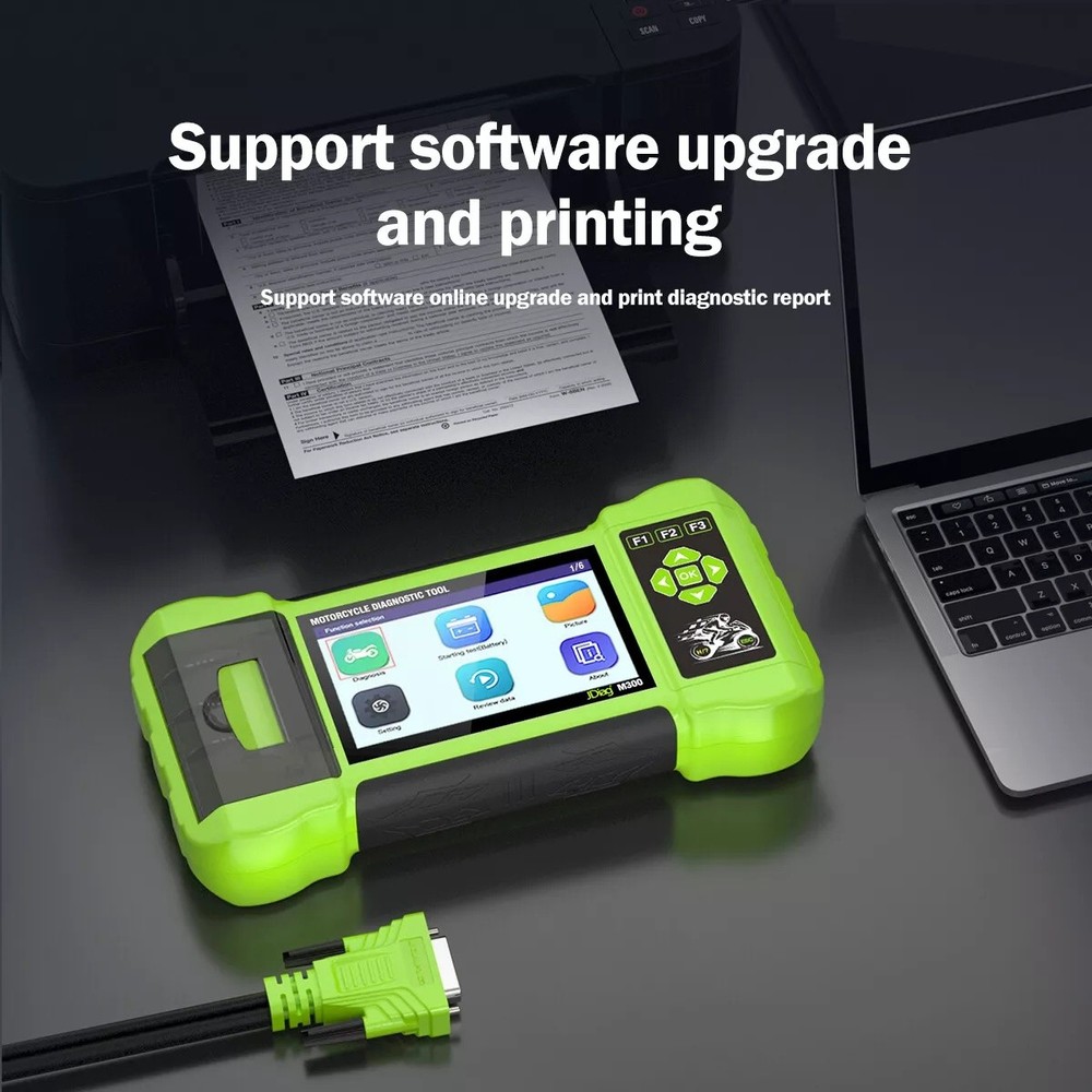 JDiag M300 Motorcycle Scanner OBD2 All System Diagnostic Tool Fault Code Reader