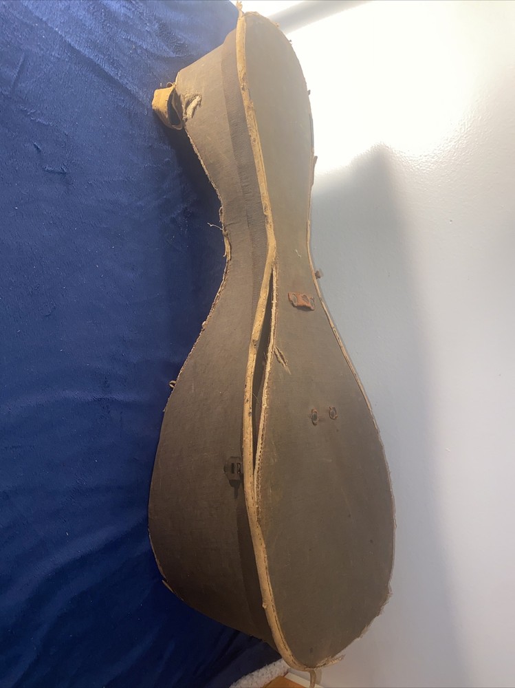 Antique Humpback Mandolin With Original Case