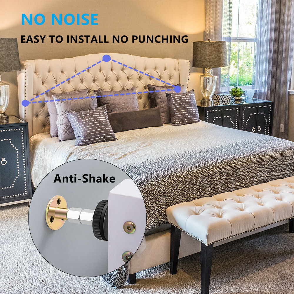 4 Pcs Adjustable Threaded Bed Frame Anti-Shake Tool Telescopic Support Stabilise