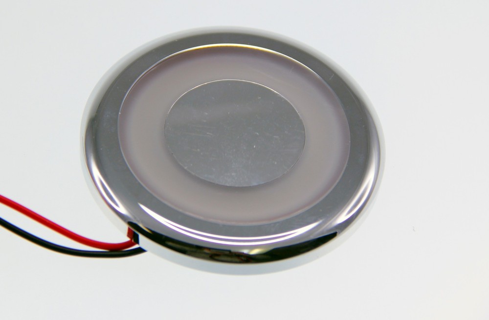 Pactrade Marine 1PCS Chrome LED Ceiling Interior Courtesy Light 10-30VDC 110LM