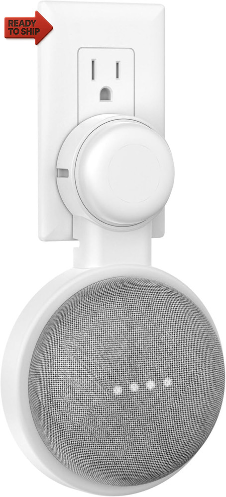 Wall Mount for Google Home Mini or Google Nest Mini (2Nd Gen),Space-Saving Outl