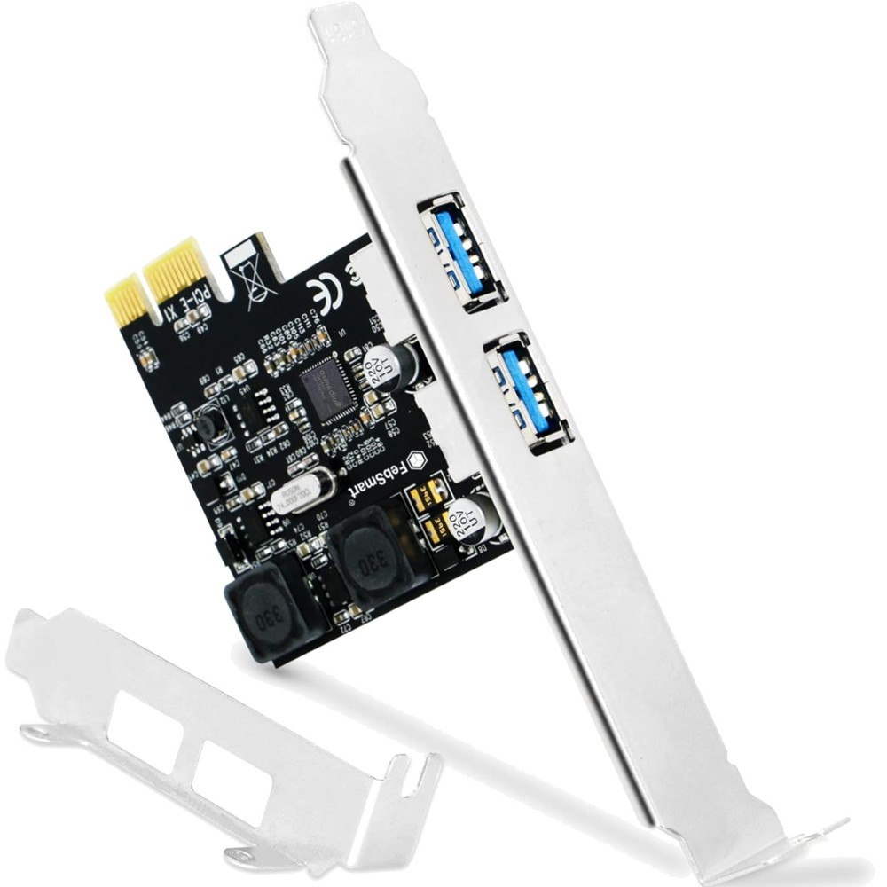 Fast 2-Port USB 3.0 Expansion Card for Windows, MAC & Linux – Easy Installation