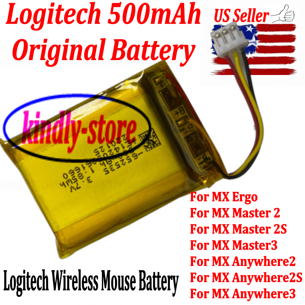 500mAh Original Battery For Logitech MX Master 2 / Master 2s / Master 3 Mouse