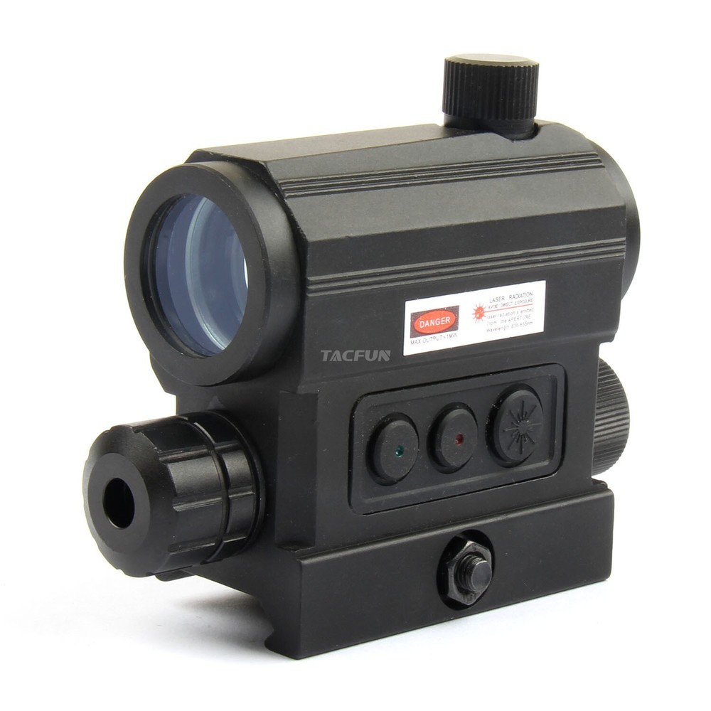 Reflex Green / Red Dot Sight Scope & Laser Sight Combo 20MM Rail Mount