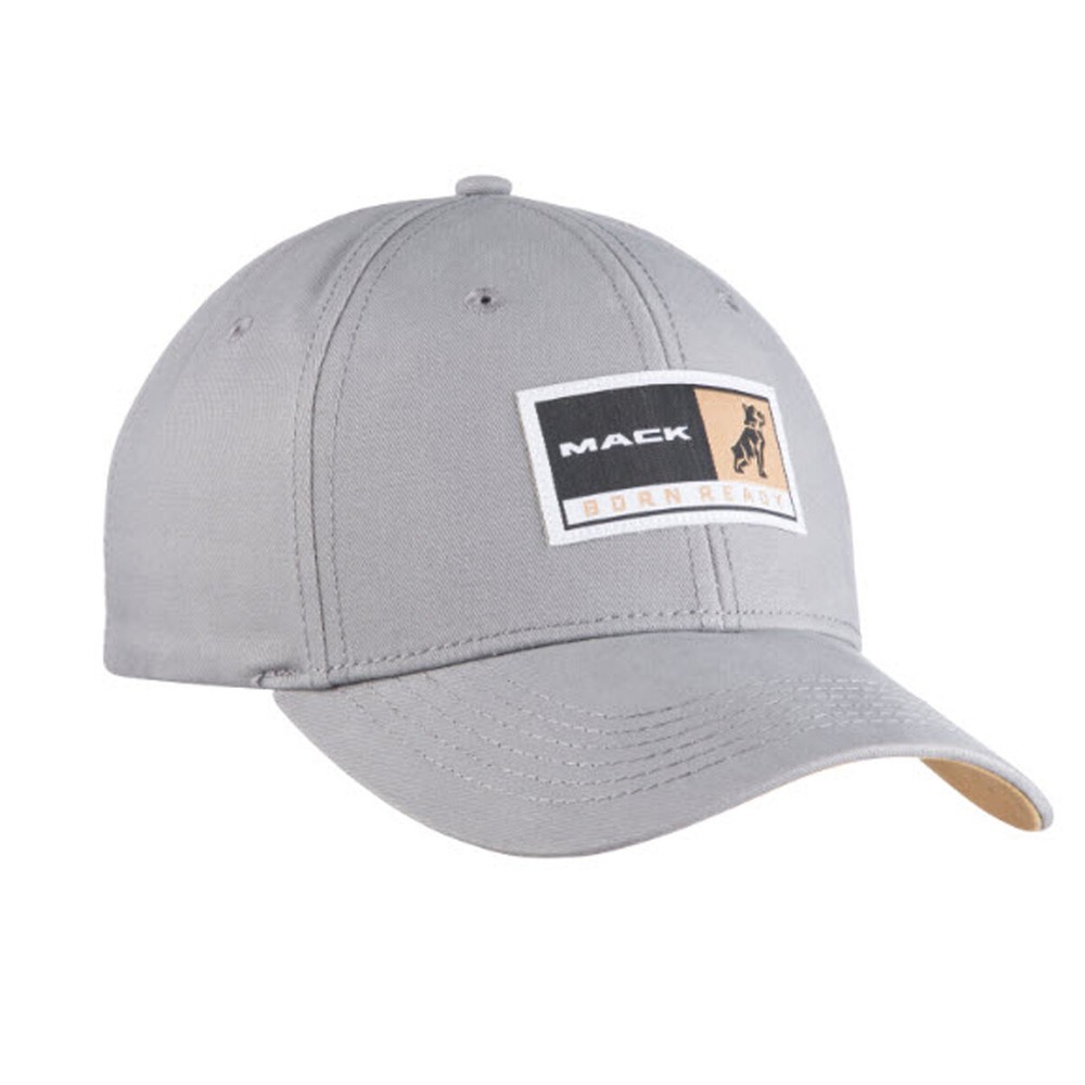 Mack Trucks Born Ready Light Grey Cap Lightweight Born Ready Patch Hat
