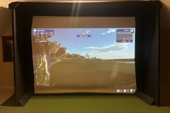 Golf Simulator Enclosure DIY MAX SERIES 2024 **PADDED*** POLY SPACER SCREEN