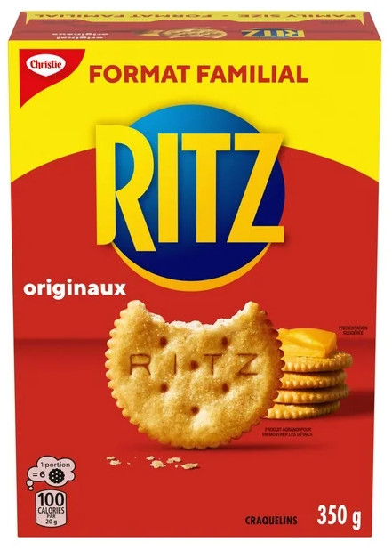 Ritz Canada Original Crackers, Family Size, 350g (2 Pack)