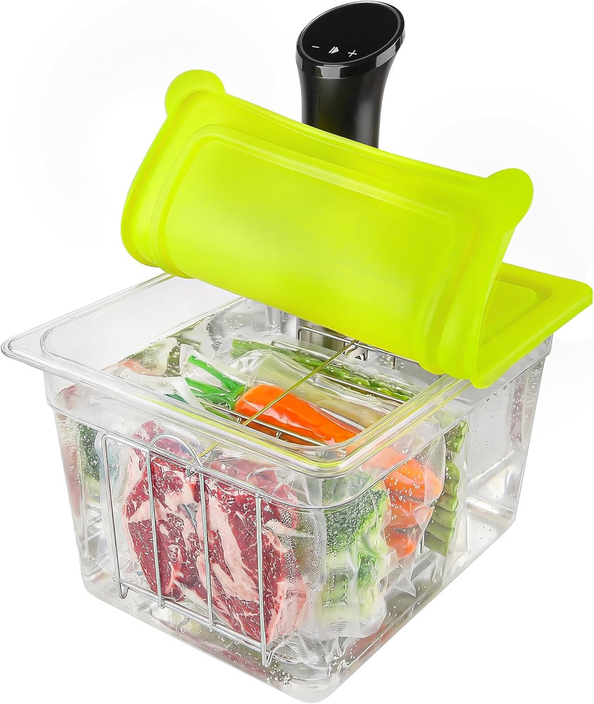 12Qt Sous Vide Container Set W/Collapsible Lid + Lock-In Divider Rack (RACK04) –