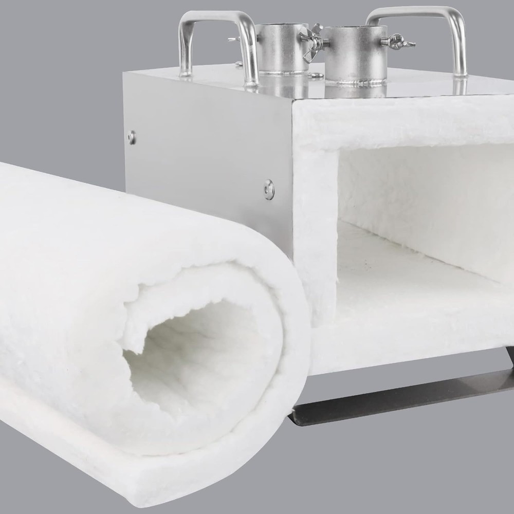 Ceramic Fiber Insulation 24"x15.7"x1" Thick 2600F Fireproof Insulation Blanke...
