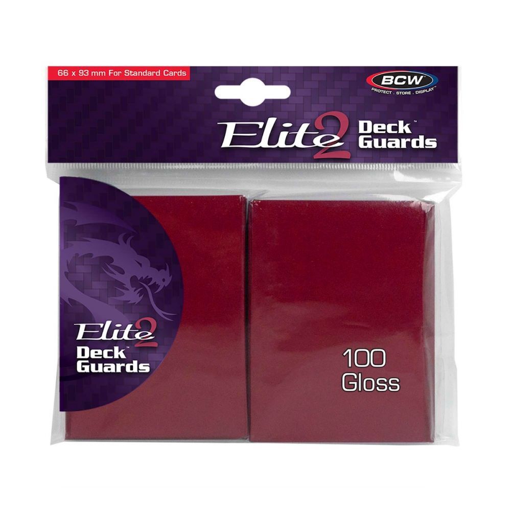 100 BCW Deck Guard - Elite2 - Red