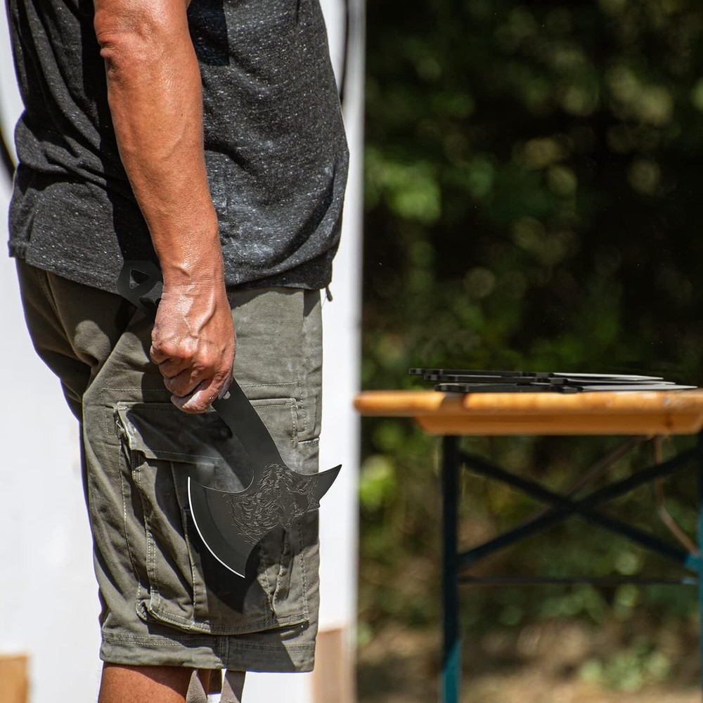 Throwing Axe and Tomahawk 3 Pack Protective Nylon Sheath with Built-in Corksc...