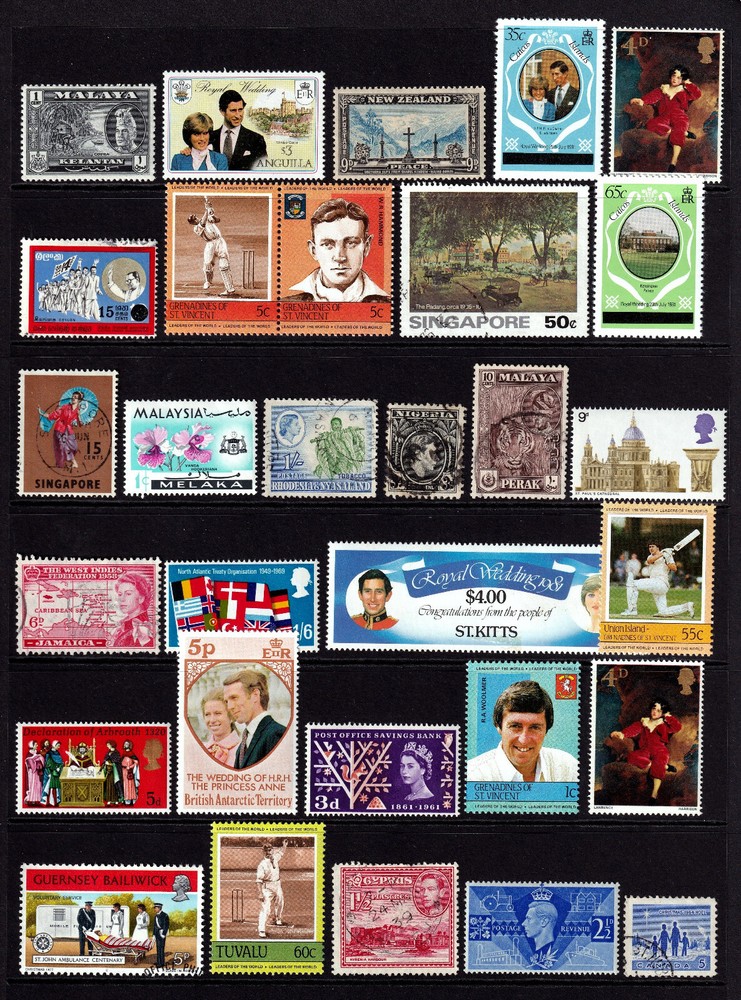 British Commonwealth mounted mint and used selection 24