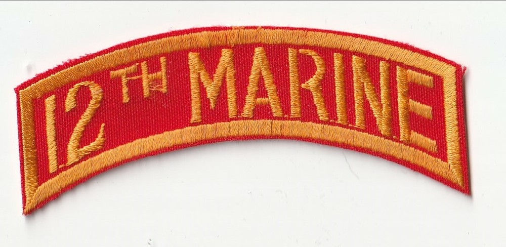 Marine Corps - 12th MARINE - Shoulder Tab/Scroll