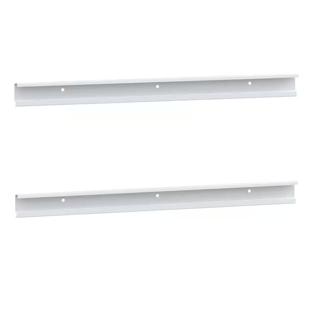 Shelftrack 24 In. White Hang Track (2 Pieces)