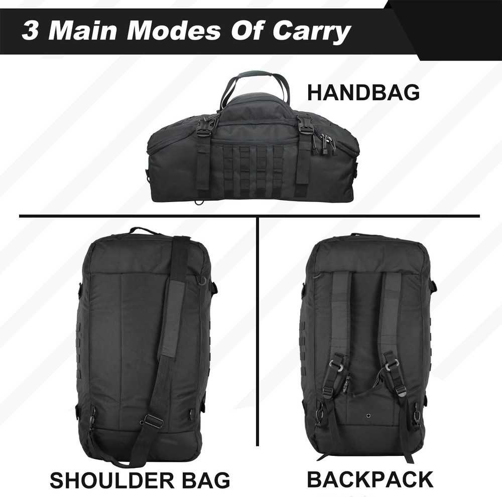 3-in-1 Military Backpack Duffle Bag