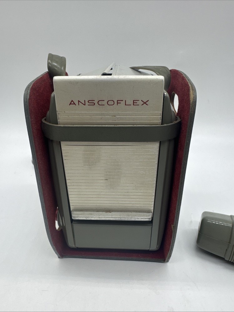 Vintage Ansco Camera Anscoflex Box Camera with Leather Case Flash