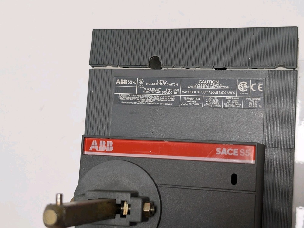 ABB SACES5 S5H-D Model Case Switch (USED).