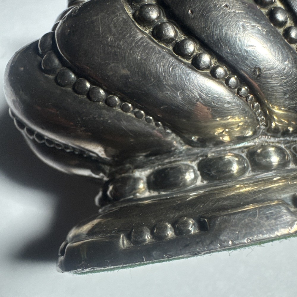 Vintage Silver Plate RONSON CROWN Table Lighter US