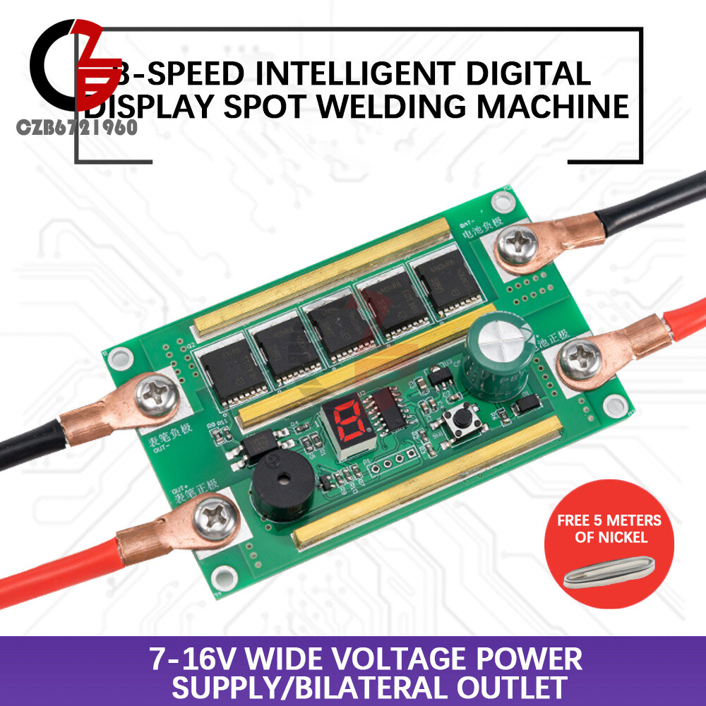 New 8-Speed Digital Display Mini Portable Spot Welding Machine DIY Circuit Board
