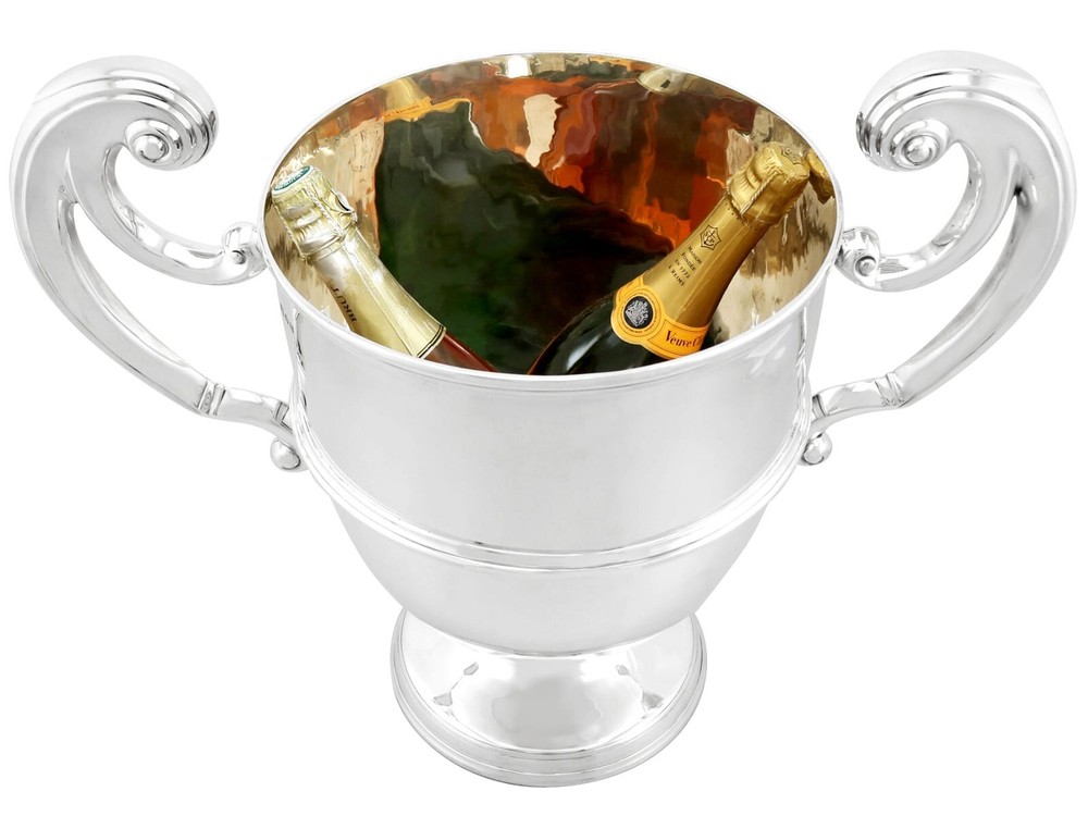 Victorian Sterling Silver Presentation Champagne Cup