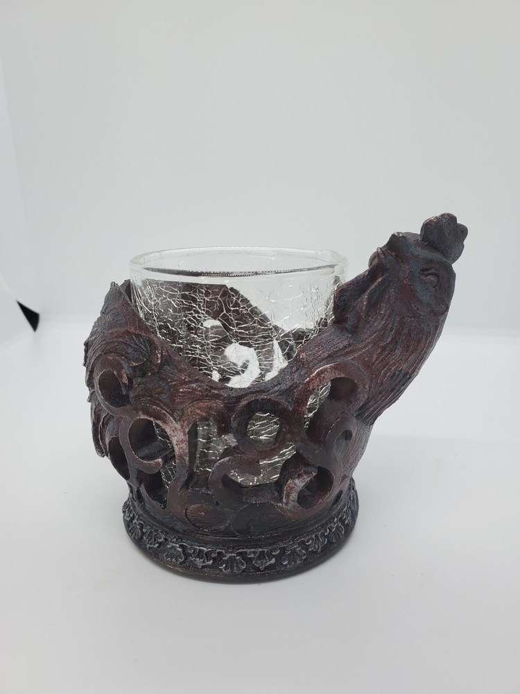 Three Rooster Incense Burner With Tray