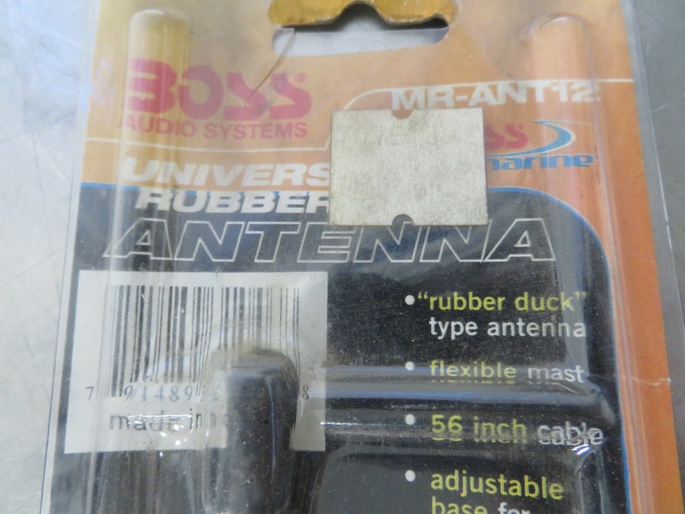 EBM BOSS AUDIO SYSTEMS UNIVERSAL RUBBER ANTENNA FOR BOAT