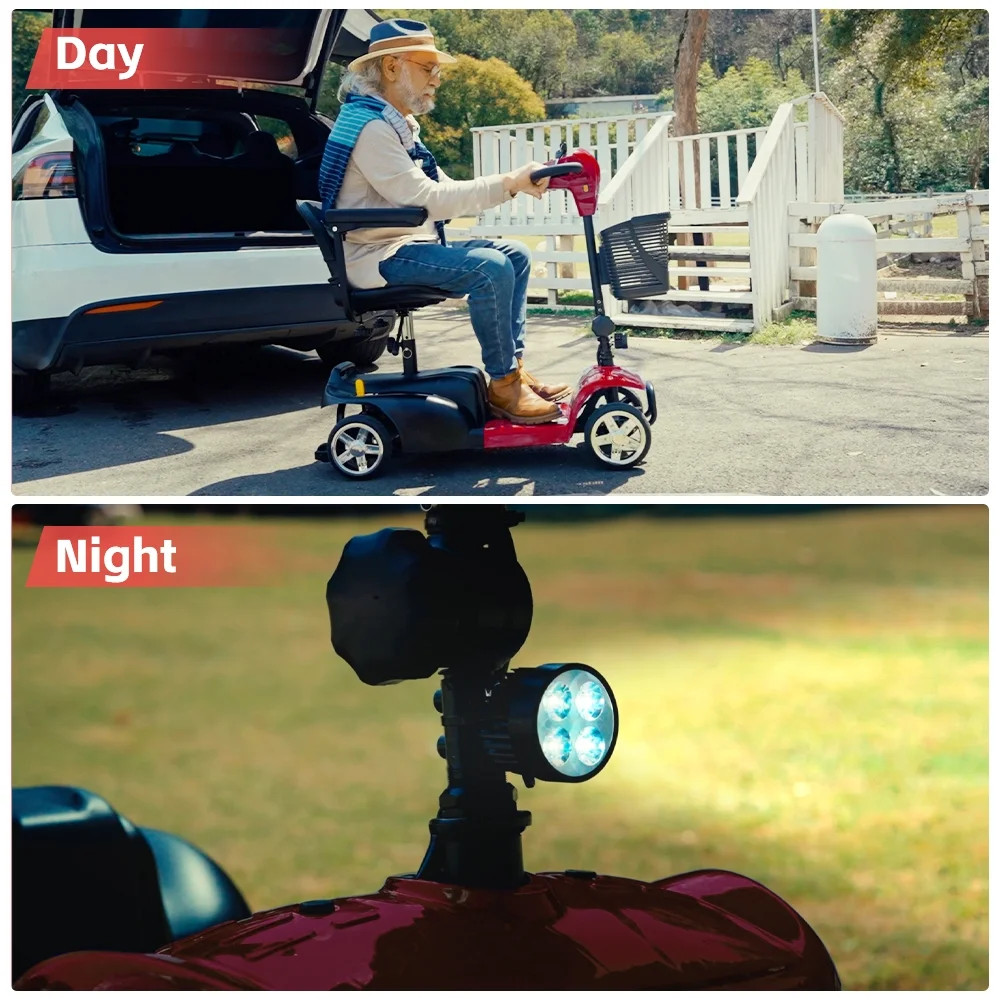 Mobility Scooter,Folding 4 Wheels Mobility Scooters for Seniors,Replacement E...