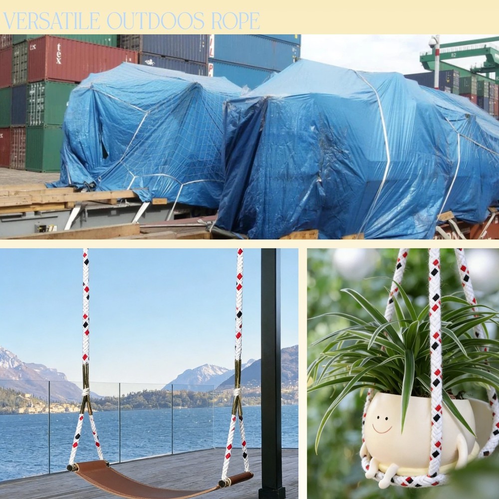 1/2'' 100FT Double Braid Rope Polyester