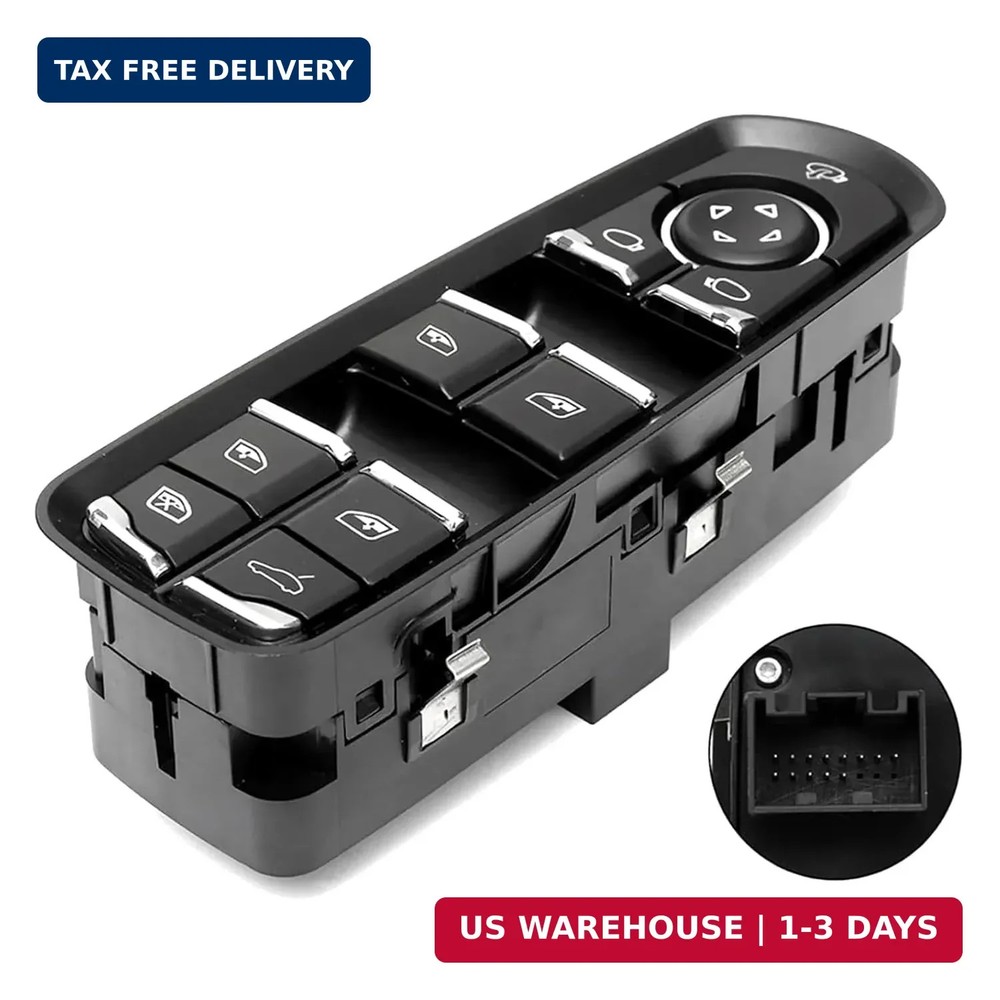 Master Power Window Switch fits Cayenne Panamera Macan 2011-2016, Driver Side Ma