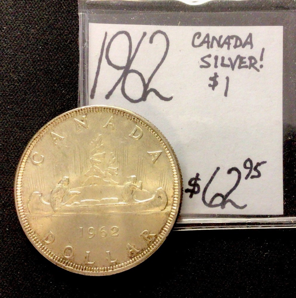 1962 Canada Silver 1$! ENN Coins
