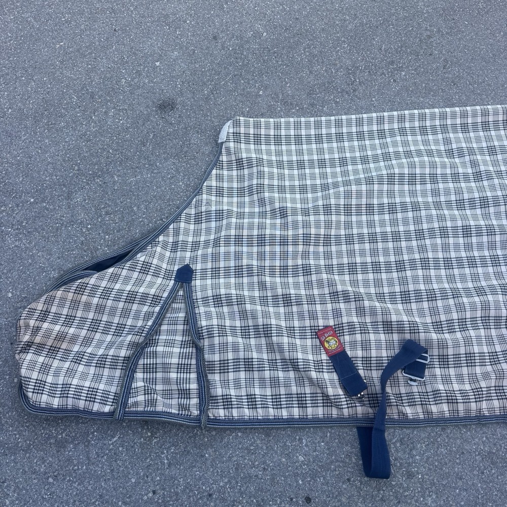 Size 82” Baker Plaid Horseback Riding Sheet Blanket