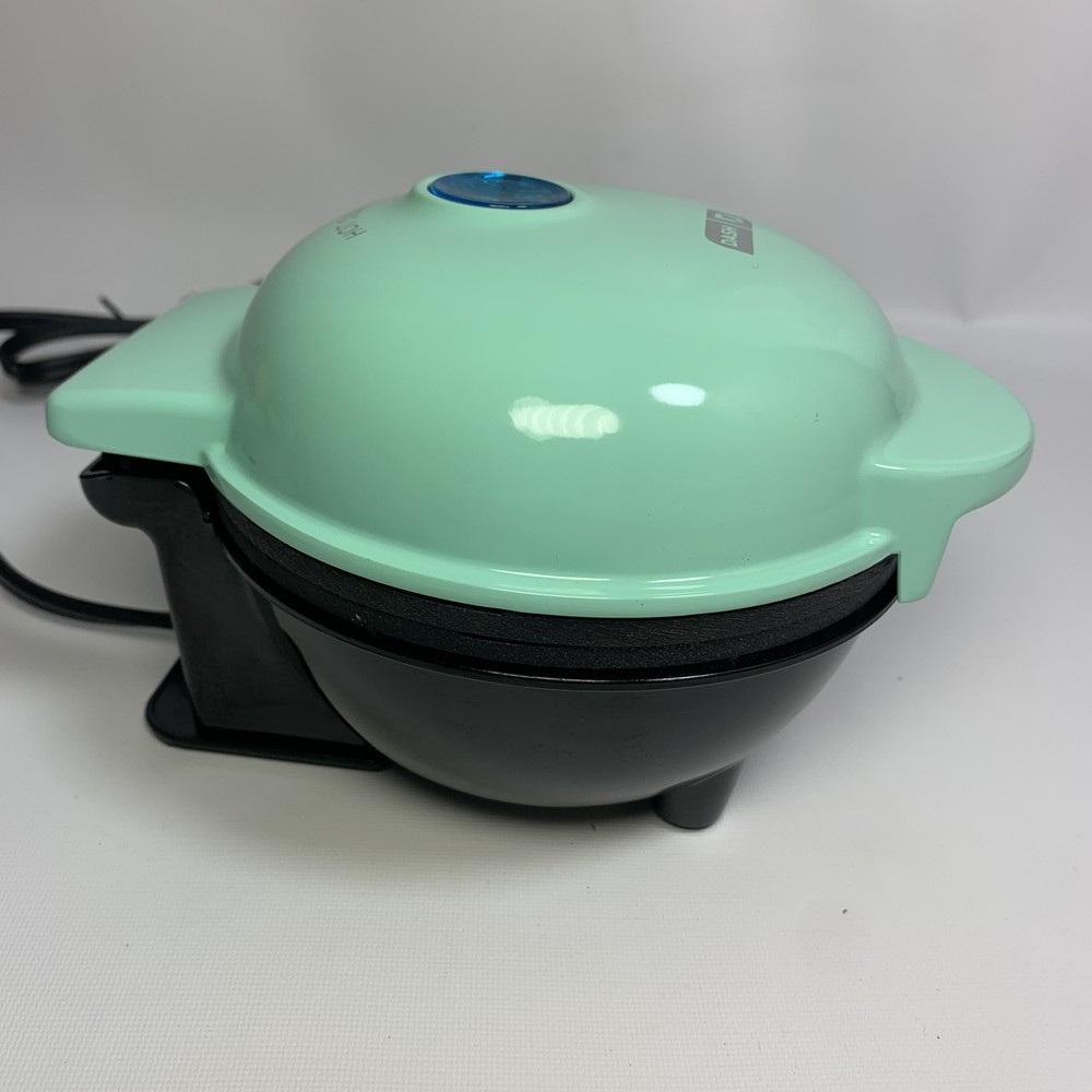 Dash Mini Bundt Maker Aqua Personal Electric Cake Maker w/ Box Pre-Owned