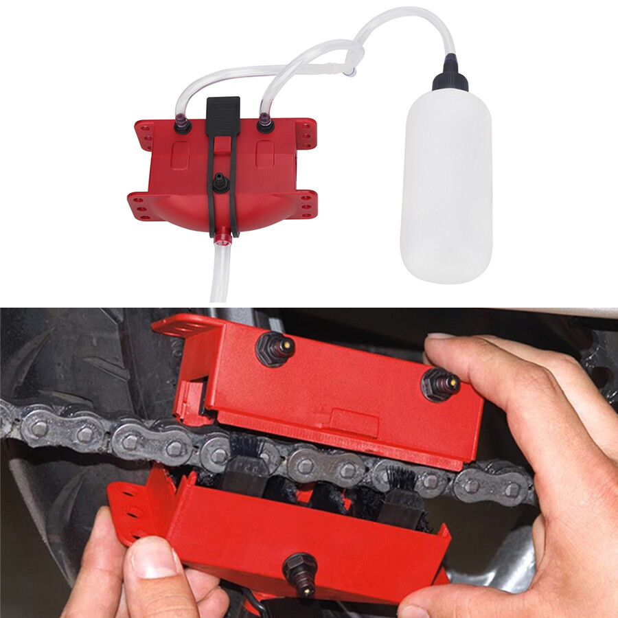 Motorcycle Chain Cleaning Machine Lubricating Accessory Brush Gear Cleaner Tool