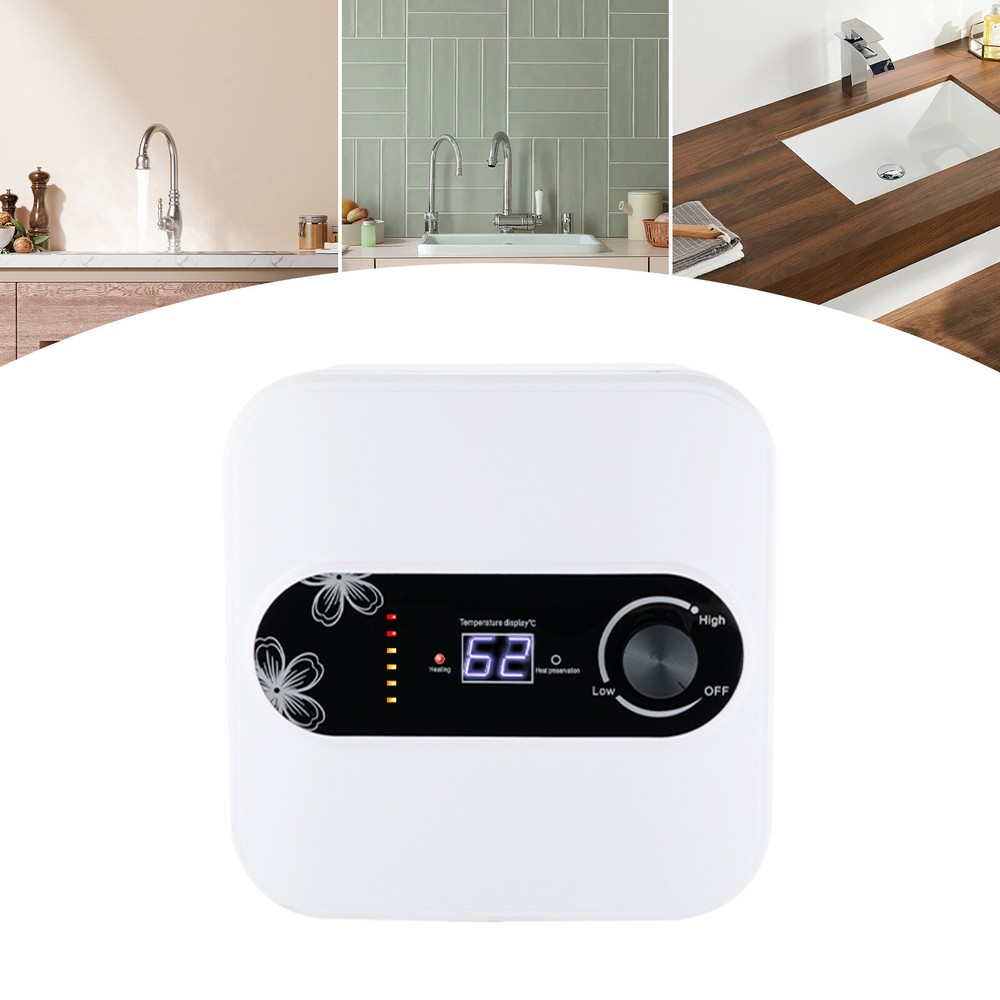 Tank Storage Hot Water Instant Heater Electric 8L Mini Compact Kitchen 1500W