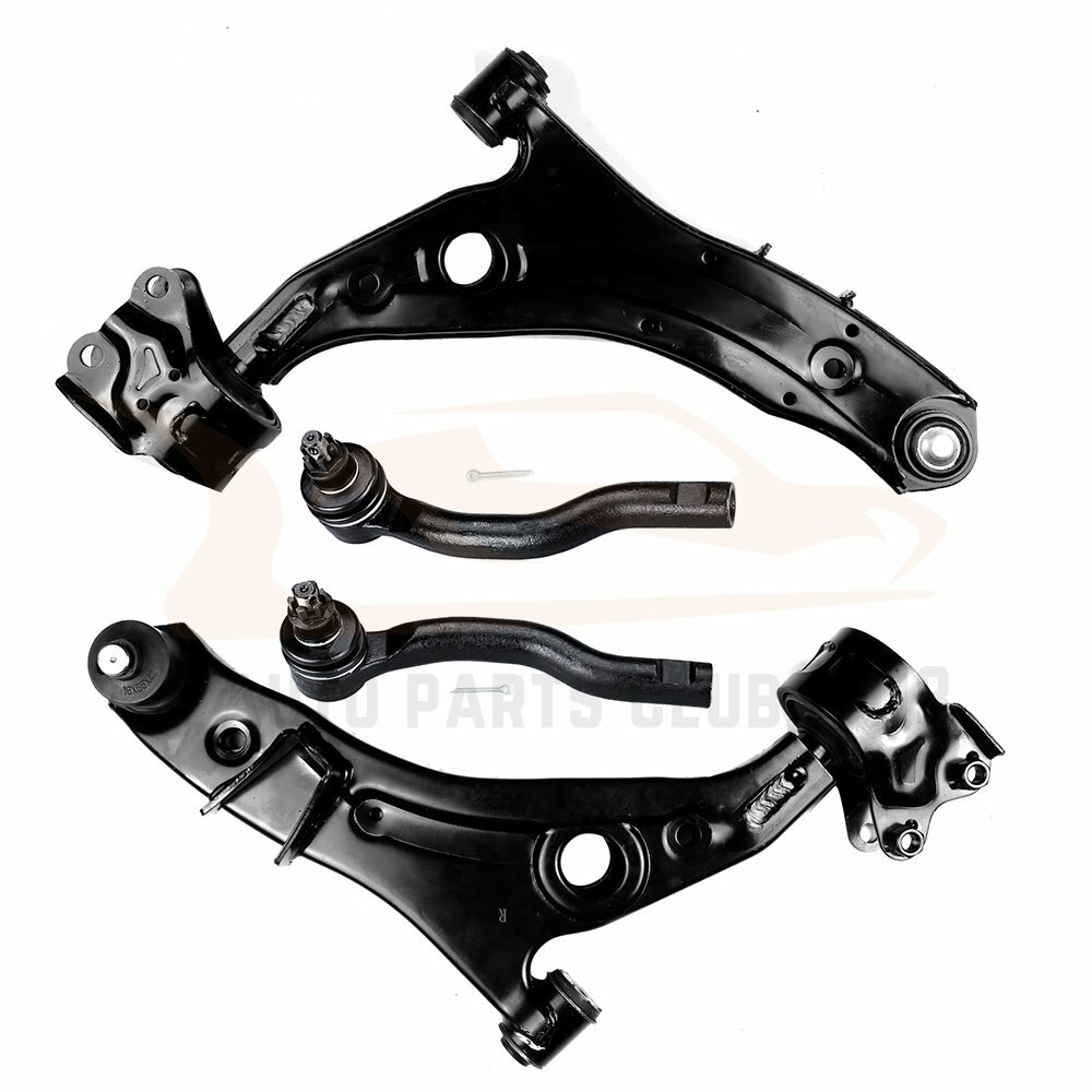 4pcs Front Lower Control Arms Outer Tie Rod Ends Kit for 2007-2013 Mazda CX-9
