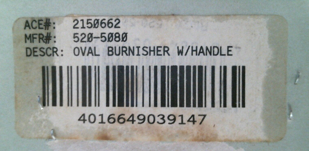 Robert Larson Oval Burnisher W/ Handle (5205080) FS