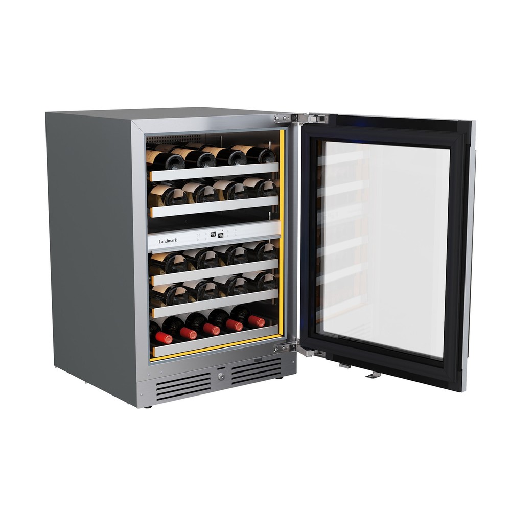Landmark L3124UI2WGRH 24"W 37 Bottle Capacity Panel Ready Wine - Panel Ready