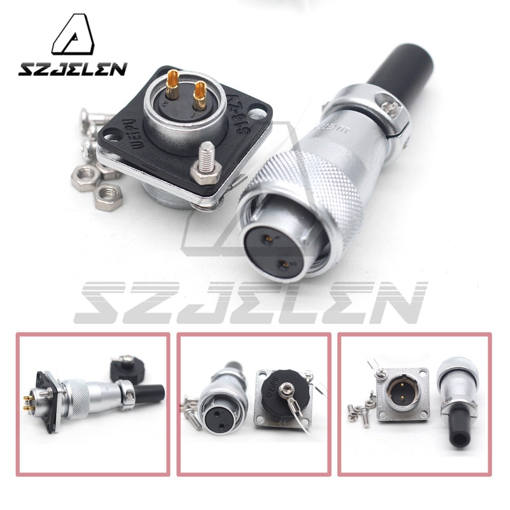 WEIPU WS16 2Pin~9Pin Industrial Electrical Cable Connector,Panel Mount Connector
