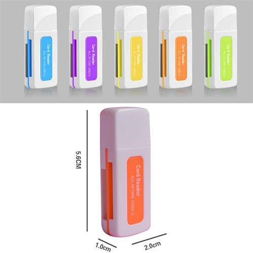 New USB 2.0 SD MS Micro SD T-Flash TF M2 Memory Card Reader