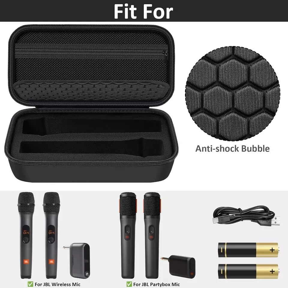 Wireless Microphone Case Compatible JBL Wireless Two Microphone/for JBL Partybox