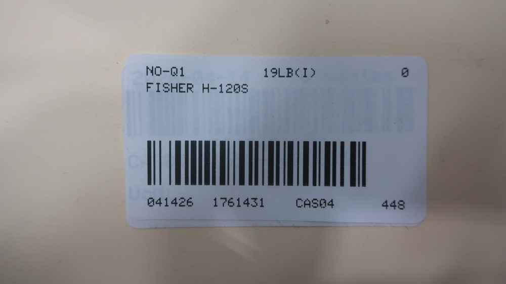 Fisher 95H-120S Stainless Regulator Valve 3/4 Npt