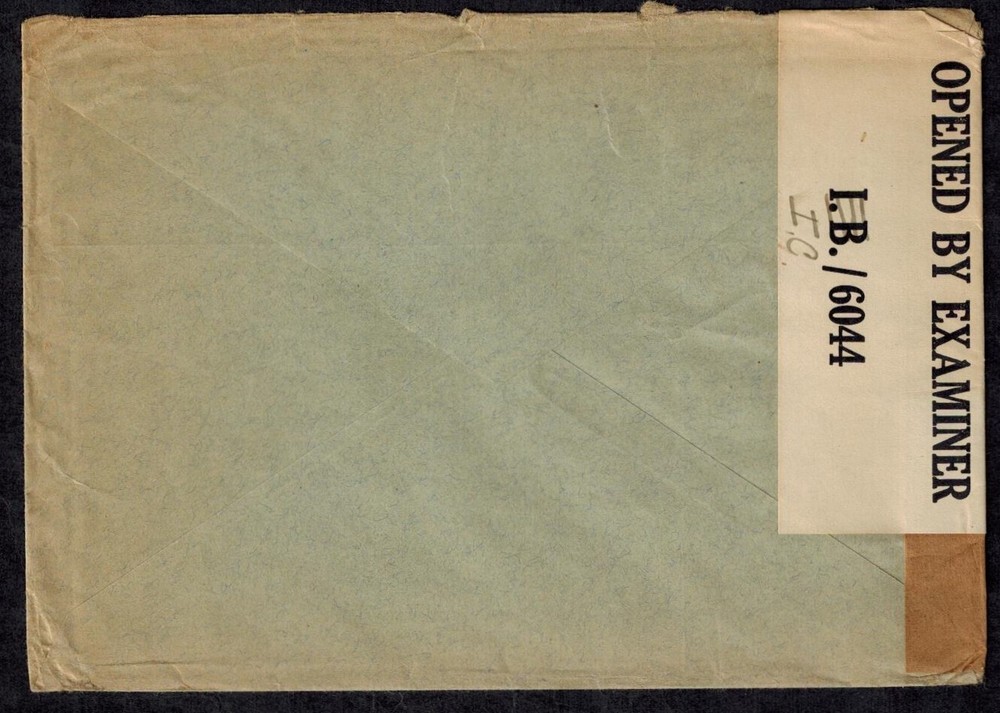 Bermuda WWII 1942 Censor Cover IC/6044 w/IC in Ink