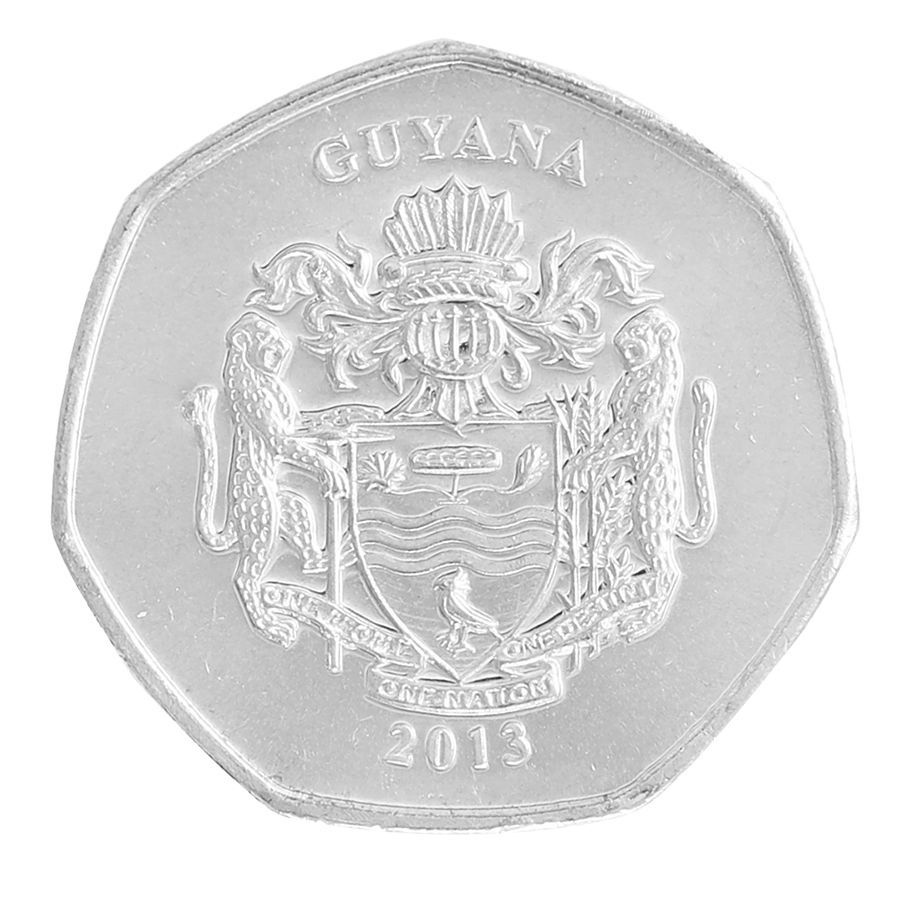 Guyana 10 Dollars, 2013, KM #52, Mint