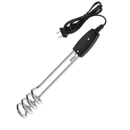 Calentador De Agua Electrico Portatil De Inmersion De 1000W 110V De 10 Pulgadas