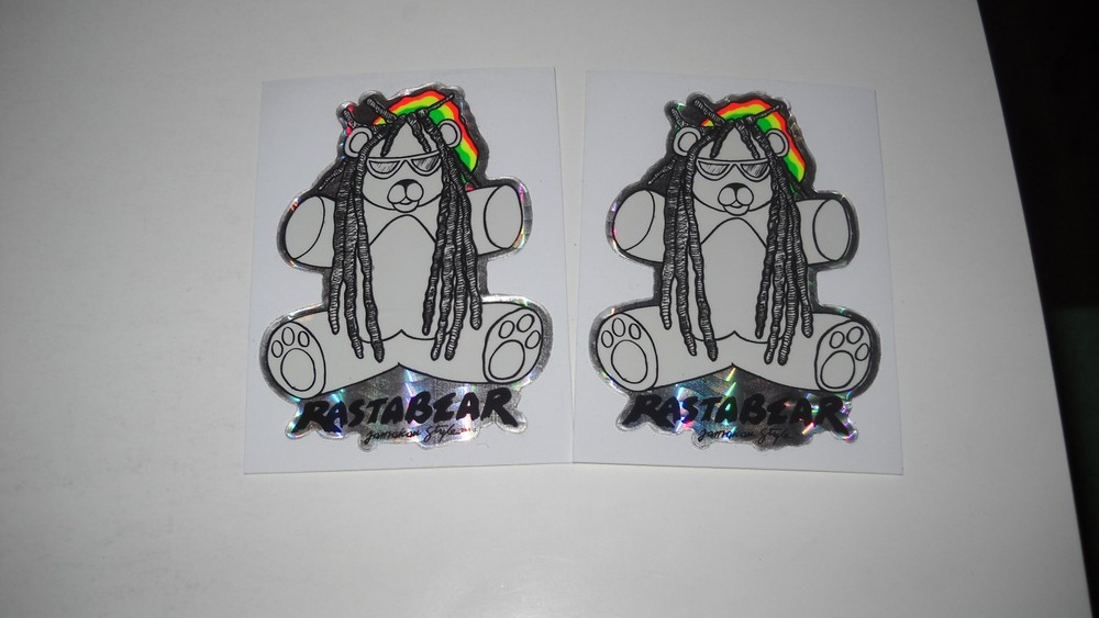 Rasta Bear sticker